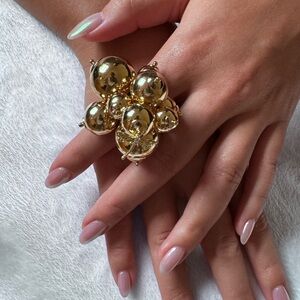 SOLD Trendy designer ring globes ring dragonfly libelula handmade unique NEW!